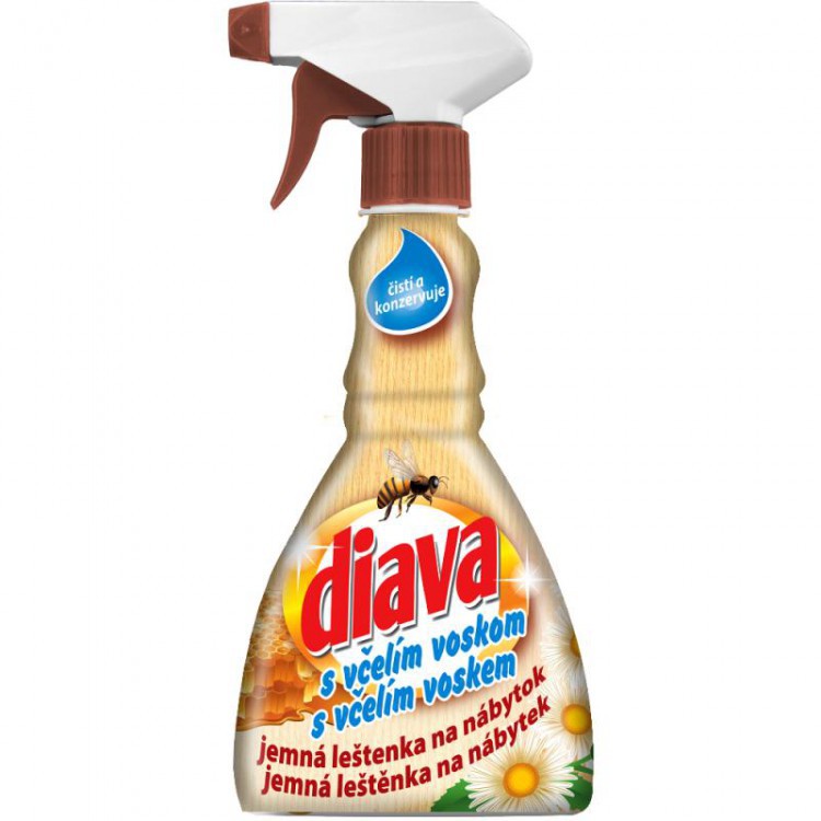 Diava s včelím voskem sprej 330ml | Čistící a mycí prostředky - Speciální čističe - Přípravky - dřevo, pl.podlahy, nábytek Diava s včelím voskem sprej 330ml | Čistící a mycí prostředky - Speciální čističe - Přípravky - dřevo, pl.podlahy, nábytek